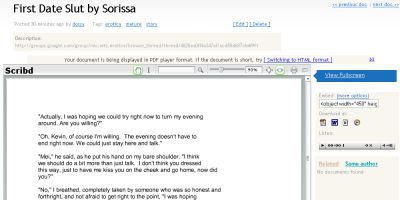 Scribd screenshot, 2007-03-19