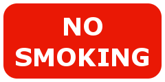 No Smoking sign